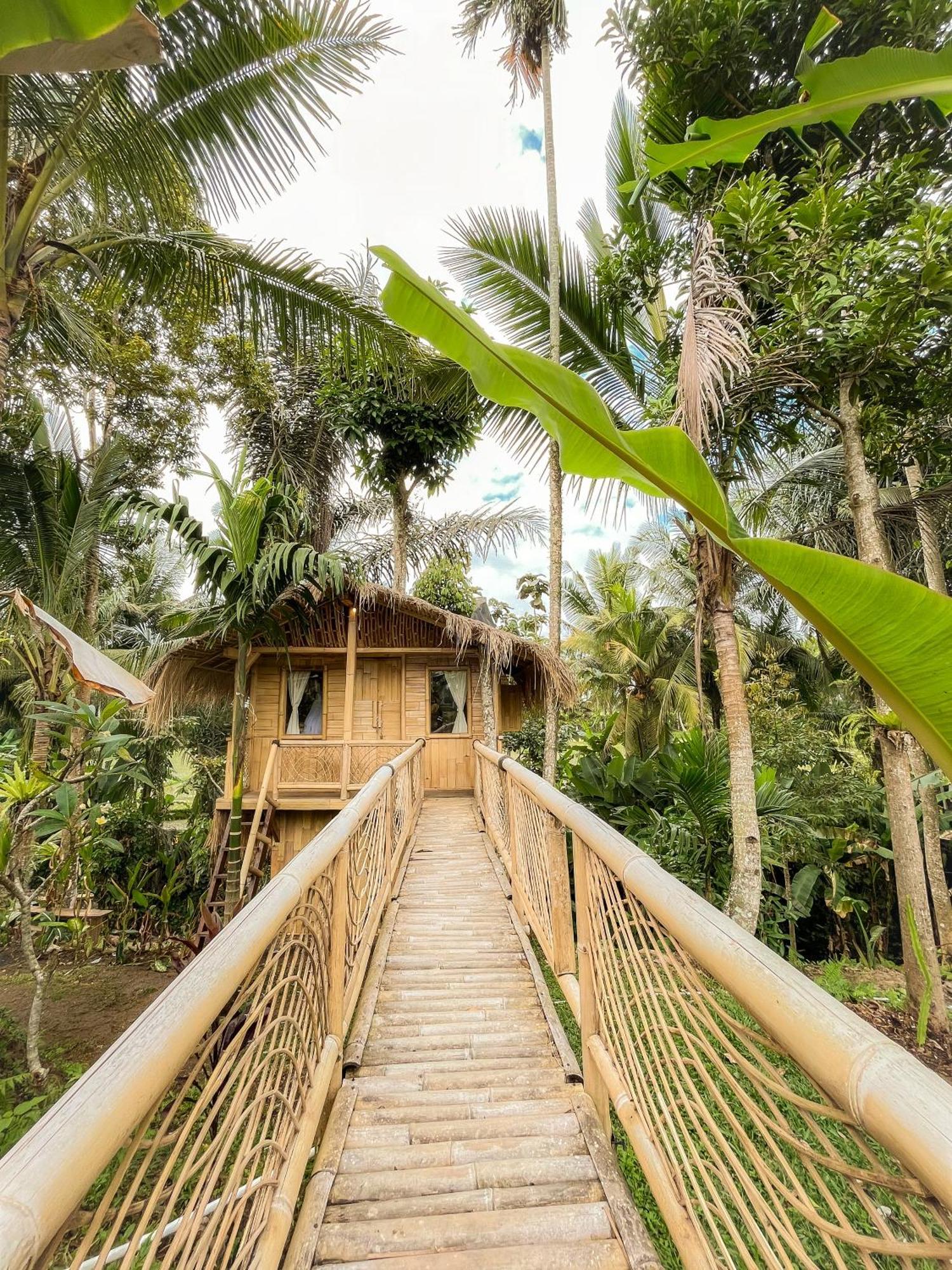 Kawig Bamboo House - Ricefield View, Eco Bamboo Home Tampaksiring Exterior foto