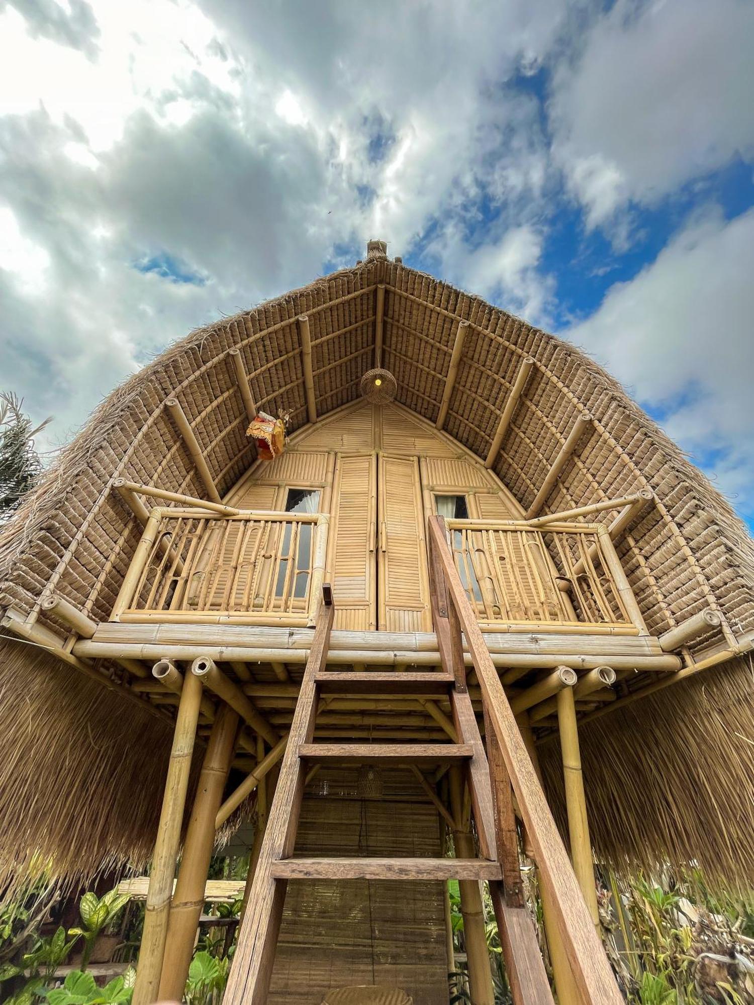 Kawig Bamboo House - Ricefield View, Eco Bamboo Home Tampaksiring Exterior foto