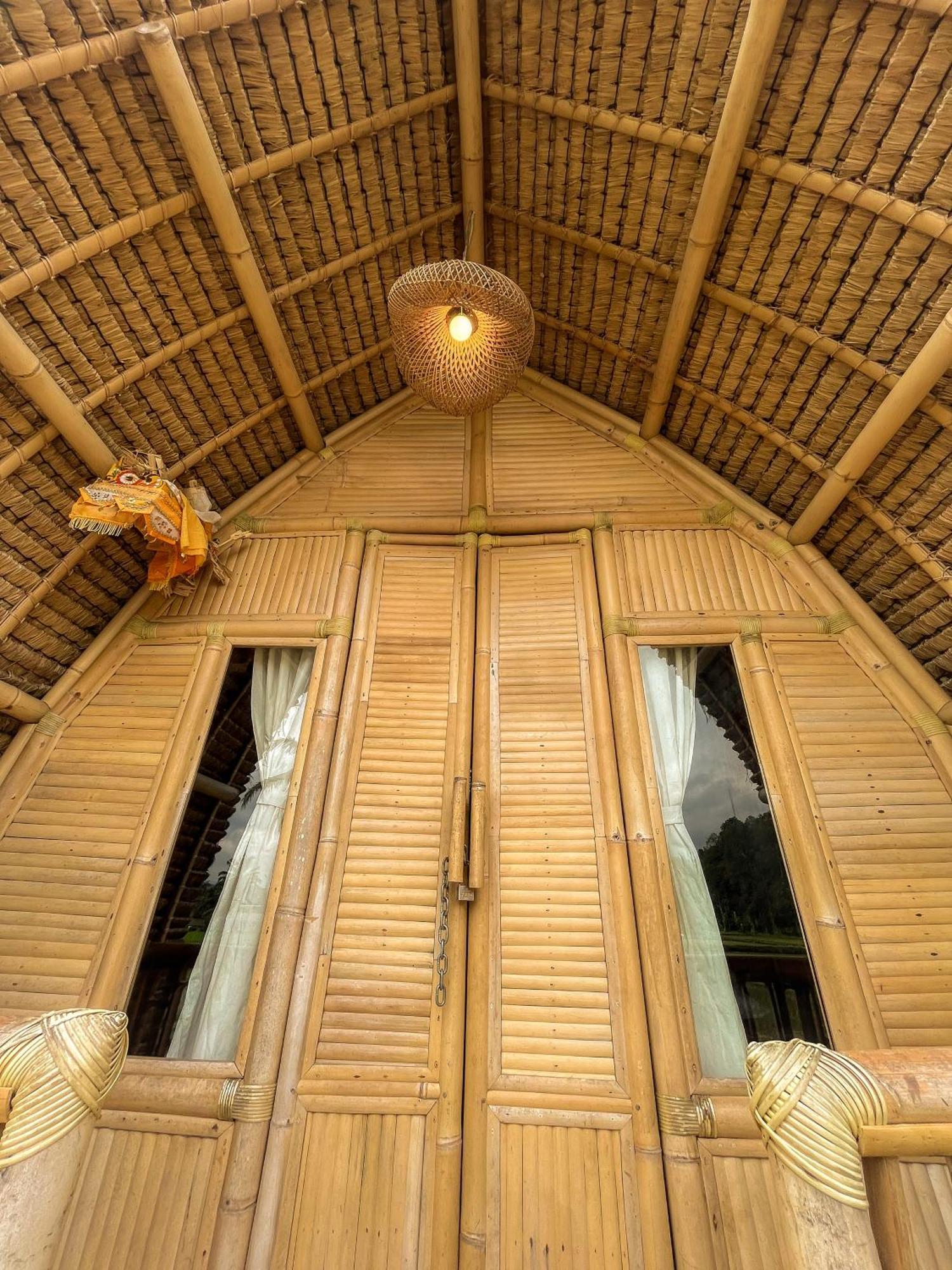 Kawig Bamboo House - Ricefield View, Eco Bamboo Home Tampaksiring Exterior foto